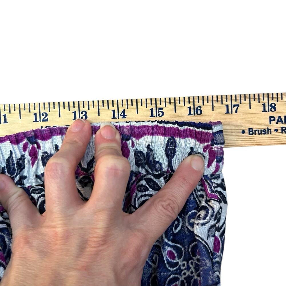 True Destinations Resort Wear Flare Pants Large Boho Mandala Vacation Beach - Picture 8 of 9